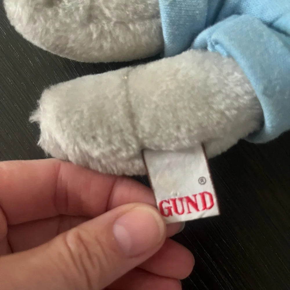 Gund Plush Bunny with Blue Overalls Dennis Kyte